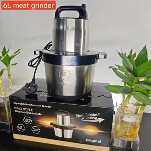 Hachoir à viande électrique King Style 8L en acier inoxydable, mixeur alimentaire multifonction avec moteur en cuivre - Product Image 3