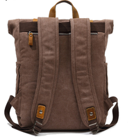 Maßgefertigter Modischer Casual Laptop-Rucksack aus Canvas mit Reißverschluss Multifunktional Große Kapazität 4 Farben Für Alle Jahreszeiten Für Herren