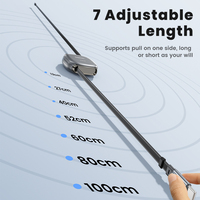 Toocki 100W Mini Cable de carga telescópico Blind-Pull Retráctil Multi-Posición Ajustable Textura mejorada
