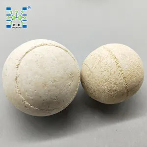 Keramik Alumina bola tahan api sebagai pendukung dan menutupi kemasan untuk tungku