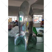 Trophée gonflable en PVC personnalisé Trophée de football doré en plastique Modèle grand gonflable Décoration artistique personnalisée pour la publicité