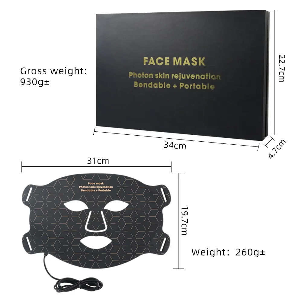 Profession eller Schönheits salon 4 Farb photon Pdt Rot LED Gesichts lichttherapie Maske Maschine Home Facial Beauty Mask Led Maske