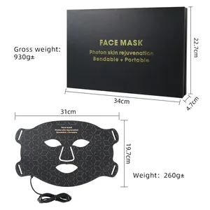 Salón de belleza profesional 4 Color Photon Pdt Red Led Facial Light Therapy Mask Machine Home Facial Beauty Mask Led Mask