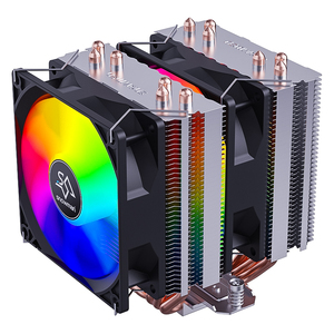 Snowman <span class=keywords><strong>CPU</strong></span> COOLER 2 người hâm mộ 90mm lga1200 2011 RGB không khí <span class=keywords><strong>CPU</strong></span> Quạt làm mát 6 tinh khiết Đồng ống nhiệt tùy chỉnh <span class=keywords><strong>CPU</strong></span> <span class=keywords><strong>Fan</strong></span> - Product Image 1