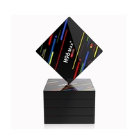 Boîtier TV populaire H96 Max Plus Android 9.0 Double Wi-Fi BT 4 Go DDR3 32 Go EMMC RK3228 Décodeur Android Boîtier Android Lecteur vidéo 4K Souris aérienne