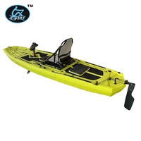 Kayak modulaire à pédales électroniques U-Boat de 11 pieds, détachable, pliable, en LLDPE résistant aux UV, pour 1 personne, avec garantie de 3 ans