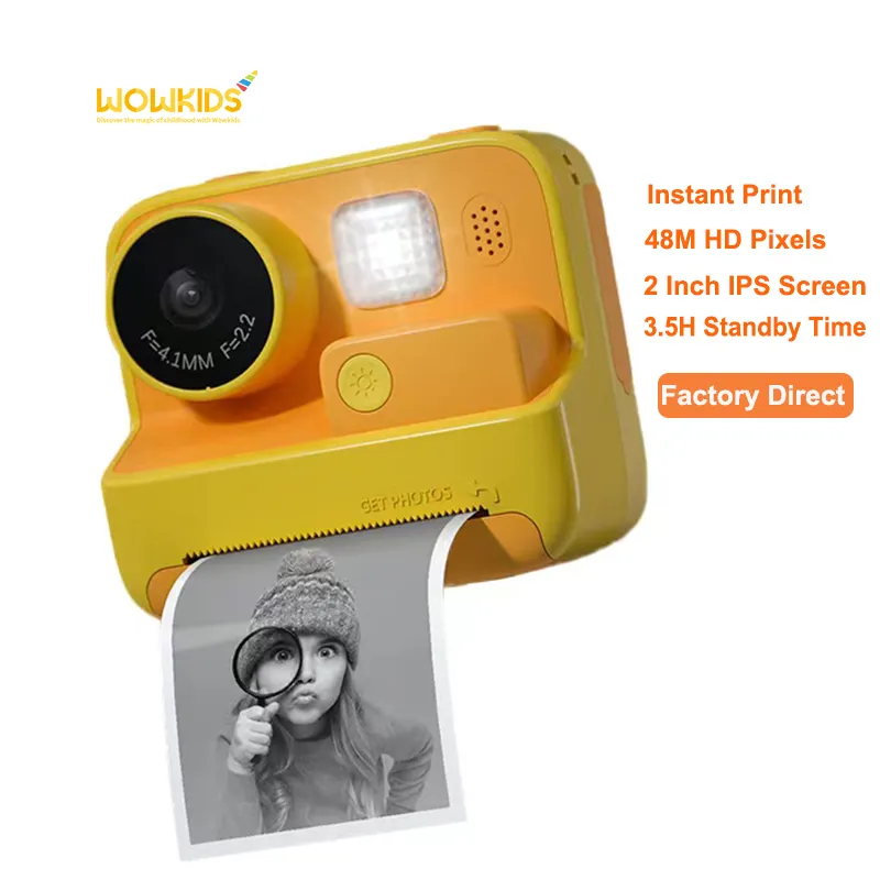 Kinderen Hd Digitale Kinderen Afdrukken Fotocamera Geschenken Speelgoed 48M Pixel Hd Thermische Instant Print Kid Camera
