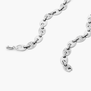 Collier élégant et classique en moissanite avec diamants étincelants, chaîne à maillons plaquée or, argent massif 925 pour femmes - Product Image 6