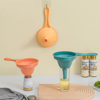 Embudo de separación de proteínas con mango, juego de embudo Buchner de plástico para polvo, especias, perfumes y aceites.