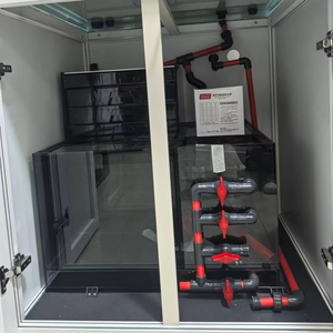 <span class=keywords><strong>Aquarium</strong></span> de luxe rectangulaire en métal de 50 L avec support en plaque rocheuse pour la décoration du salon - Product Image 4