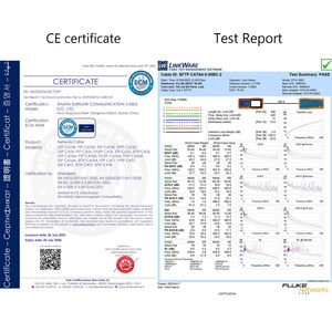 Suralink CAT7 LAN Cáp 305m PVC Áo khoác cáp internet với UTP lá chắn đồng trần hoặc CCA SFTP CAT7 cho mạng - Product Image 6