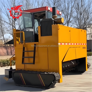 Volteador de compost para estiércol de <span class=keywords><strong>vaca</strong></span> y cerdo, equipo autopropulsado para la fermentación de lodos de estiércol - Product Image 2