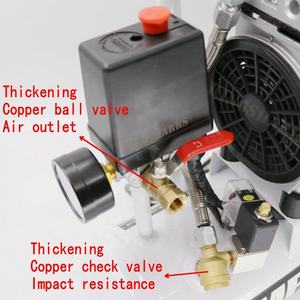 AC 220V 50HZ שמן משלוח נמוך רעש שקט נייד 550w קטן אוויר מדחס - Product Image 3