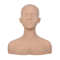 Tête de mannequin en silicone, douce pour la peau, pour massage esthétique et acupuncture, usage commercial, tête de simulation pour formation, 0,5 kg