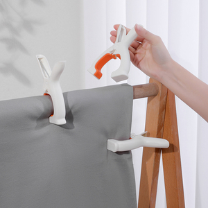 High Quality Custom Single Stainless Steel Windproof Retainer Non-Slip Hanger <strong>Clips</strong> for Clothing Multifunction Kitchen <strong>Plastic</strong> - Product Image 1