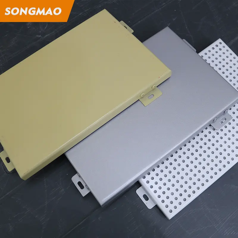 Songmao Murs rideaux en aluminium de 1 à 4 mm Panneaux de revêtement muraux en aluminium pour l'extérieur