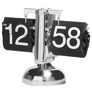 Auto Flip Desk <strong>Clock</strong> Retro Digital Flip Down <strong>Clock</strong> -<strong>Battery</strong> Powered Internal Gear Operated <strong>Clock</strong> for Home &amp; Office D&eacute;cor - Product Image 1