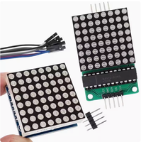 MAX7219 Dot Led modul matriks MCU LED Kit modul kontrol Tampilan diskon besar-besaran