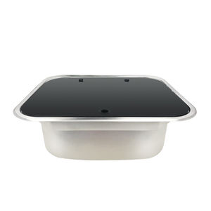 Stainless Steel Rectangular Hand Wash Basin with Warm Water <strong>Faucet</strong> for Caravan <strong>RV</strong> Motorhome Kitchen <strong>RV</strong> Parts &amp; Accessories - Product Image 5