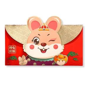 Druckerei Tier Rot Umschlag Chinesische Tradition Hongbao Geschenke Rote Tasche
