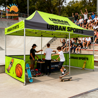 Toldo de Diseño Personalizado con Forma Especial, Exclusivo para Ferias Comerciales, Refugio Promocional Desplegable, Servicio de Diseño Gratuito, Fabricación OEM