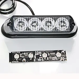 Biaochi גבוהה ביצועים גריל מהבהב Strobe אור 4 Led גריל אזהרת אור בר בטיחות תנועה משואת אורות מנורות 12V 24V