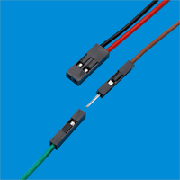 Kabel Konektor Harness Mobil DuPont Pitch 2.54mm 2 Pin Male ke Female