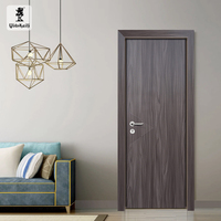 Qide Usine Vente Directe Moderne Intérieur Luxe Villa WPC Chambre Porte Avec Cadre