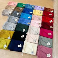 Écharpe en laine 100% authentique de haute qualité, écharpe d'hiver minimaliste en laine pour femmes, châle de mode hivernale