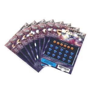 Factory supply tickets pull tab tickets bingo tickets match to win card