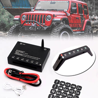 LEDIYTE Exquisite One Piece Machined a Pillar Control Grip with Switchboard 12V 24V 80A pour Wrangler JL