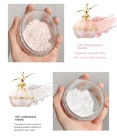 Poudre libre de finition à la grande capacité, petite statue dorée de ballet, poudre de maquillage imperméable, longue durée, contrôle de l'huile, poudre pour le visage