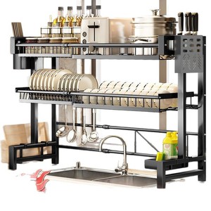Étagère de rangement extensible pour évier de cuisine, égouttoir à vaisselle, égouttoir de comptoir, fabricant d'étagères de rangement pour évier - Product Image 3