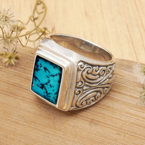 Bague Chevalière Texture Nuage Noble pour Femme et Homme, Bande Sculptée Vintage, Accessoire de Bijouterie Quotidienne - Product Image 2