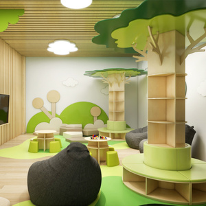 สนามเด็กเล่นแบบมีสไลเดอร์บ้านต้นไม้ทำจากไม้เชิงพาณิชย์ออกแบบได้ตามต้องการสำหรับเด็กเล่นโซนครอบครัวคาเฟ่ในร่ม - Product Image 4