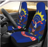 Sarung Jok Mobil Bendera South Dakota Grosir, Pelindung Jok Depan Universal, Sarung Jok Bucket Full Wrap untuk Otomotif SUV