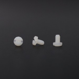 # Tornillo de Plástico con Cabeza Plana Ranurada 4-40 UNC X 3/16" PA66 Nylon, Fijación por Moldeo por Inyección - Product Image 5