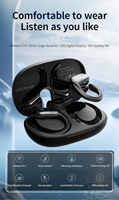 Meilleures ventes : Écouteurs Bluetooth sportifs BX29 TWS avec crochet d'oreille, certifiés CE FCC Rohs UKCA, étanches et sans fil, intra-auriculaires