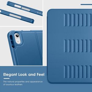Étui pour <span class=keywords><strong>iPad</strong></span> Air 11 pouces, compatible avec les puces M4/M3/M2 5e/4e génération, coque arrière souple en TPU avec support multi-angles - Product Image 5