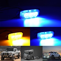 Bernsteinfarbene blaue LED-Blitzleuchten für LKWs & Traktoren ECE R65 Warnblitzleuchte mit 12V/24V Stromversorgung 9W Auto-LED-Blitzlicht