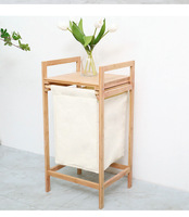 Panier à linge à 2 sections avec sacs amovibles, organisateur de rangement pour vêtements sales, autoportant, pour chambre et salle de bain