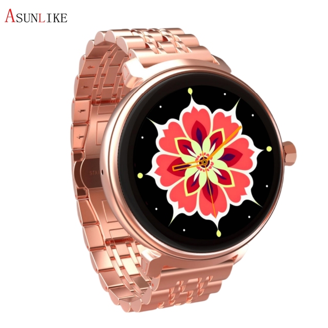 2025 Luxury Women Smartwatch W02 Eva Metal Health Monitoring 1.1-inch Screen 100+ Sport Mode Wristwatch Ladies Reloj Inteligente