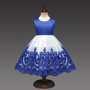 Estate del ricamo backless bowknot abito da sposa per la bambina - Product Image 3