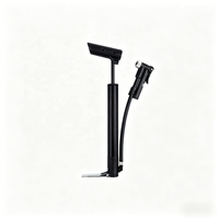 Pompe à vélo miniature Worldcycle MP1 120 PSI, corps en alliage d'aluminium, tuyau EPDM, compatible valve Schrader/Presta, haute pression, étanche