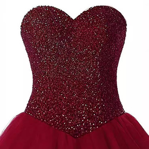 Strapless Ball Gown Prom Dress Floor Length Black Taffeta Wedding Party Dress Adult Women's Formal Evening Gown - Product Image 2