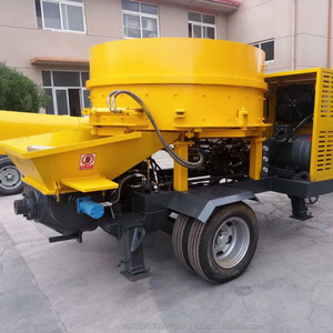 Bomba mezcladora de concreto portátil diésel 40m3/H CON MEZCLADOR PARA obras de construcción - Product Image 2