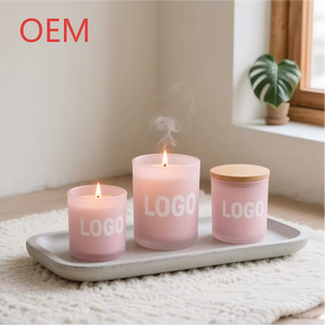 Nuovo Arrivo: Grande Portacandele in Vetro Satinato con Coperchio in Bambù, Ecologico e Resistente al Calore, Decorazione per la Casa, Spedizione Rapida - Product Image 3