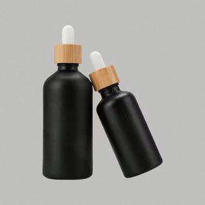 Vente Flash : Flacon compte-gouttes en verre vide pour sérum liquide, noir mat, 5ml, 10ml, 15ml, 30ml, 50ml, 100ml, avec impression sérigraphique et logo personnalisé - Product Image 5