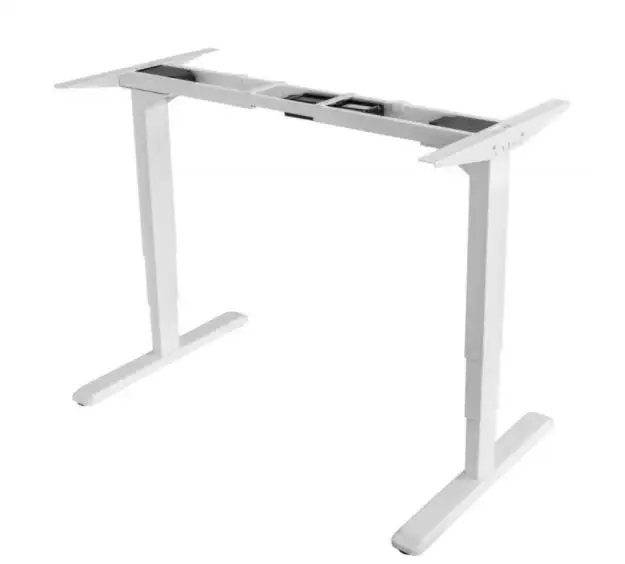 Modern tasarım 2 bacaklar elektrikli ayarlanabilir yükseklik Metal yukarı ve aşağı masa ayakları çerçeve oturmak bilgisayar çalışma masası standı