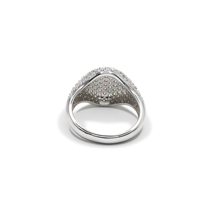 Paston Iced Out Moissanite Full Stone Hip Hop Anel Metade Eternidade Anel Banda Presente para Aniversário - Product Image 5